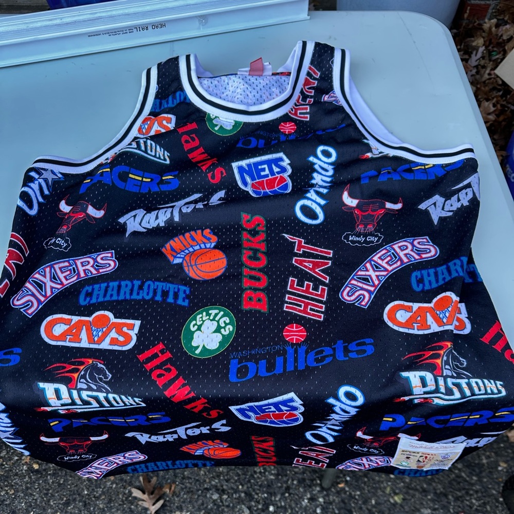Multi team basketball jersey